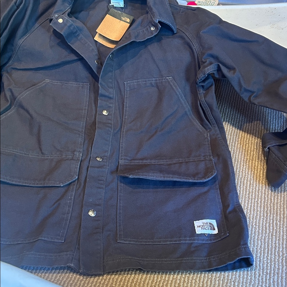 NWT The North Face berk utility canvas Cotten Jacket in asphalt grey - Picture 12 of 12